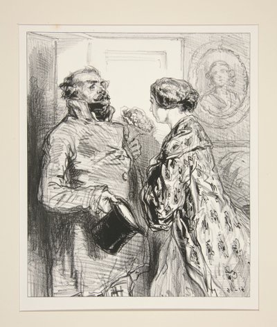 The Bouquet by Paul Gavarni