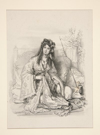 The Odalisque by Paul Gavarni