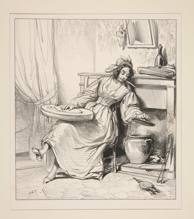 Adolphe! Adolphe! Do you want to make your Eugenie die! by Paul Gavarni