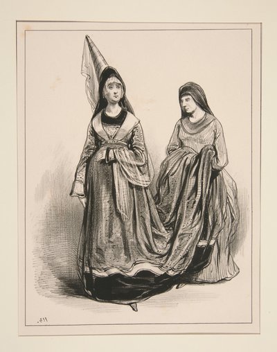 1400. Ladies of Paris. by Paul Gavarni