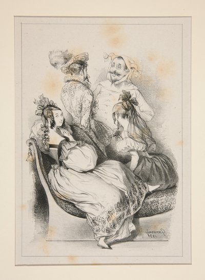 At the Ball by Paul Gavarni