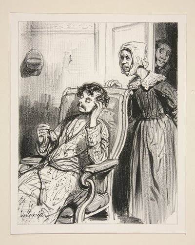 Alcibiades Cliquet Rented a Room... by Paul Gavarni
