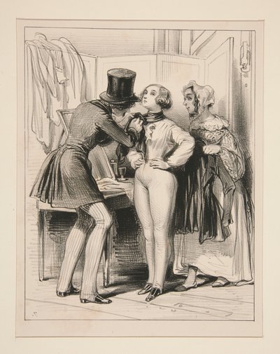 Alfred, my little Minette, hurry up! by Paul Gavarni