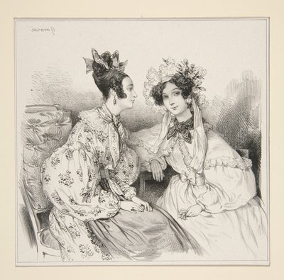 Conversation by Paul Gavarni