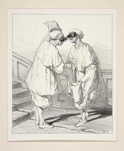 ...And Madame? - Thank you... and yours? by Paul Gavarni