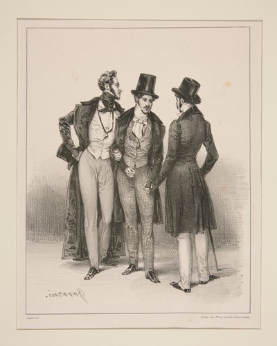 FASHIONABLES. Parisian Fashions. by Paul Gavarni