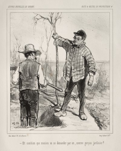 Faite et Gestes du Propriétaire by Paul Gavarni