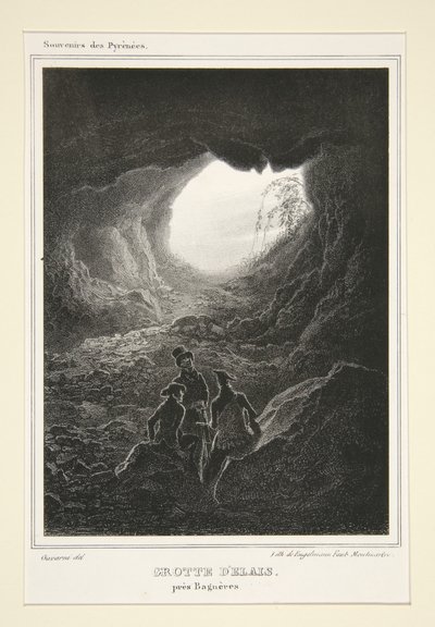 Grotto of Elais near Bagneres by Paul Gavarni