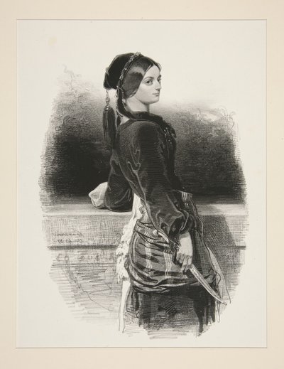 Gulnare (Miss Waldor) by Paul Gavarni