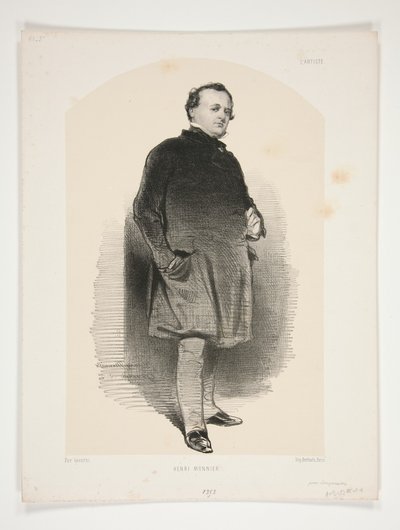 Henri Monnier by Paul Gavarni