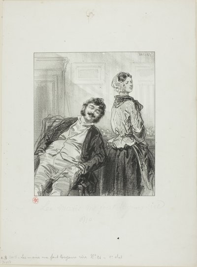 Husbands Always Make Me Laugh: Come, Mme. Rabat-joie, shut up by Paul Gavarni