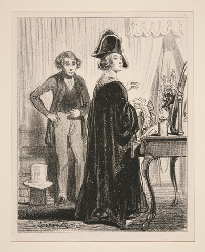 I Asked for a Small Hat!... by Paul Gavarni