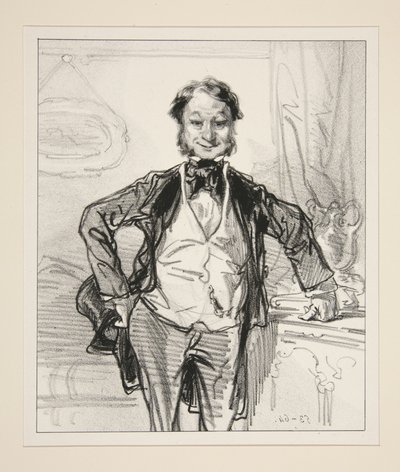 I am the Husband of Madame Jolibiais. by Paul Gavarni