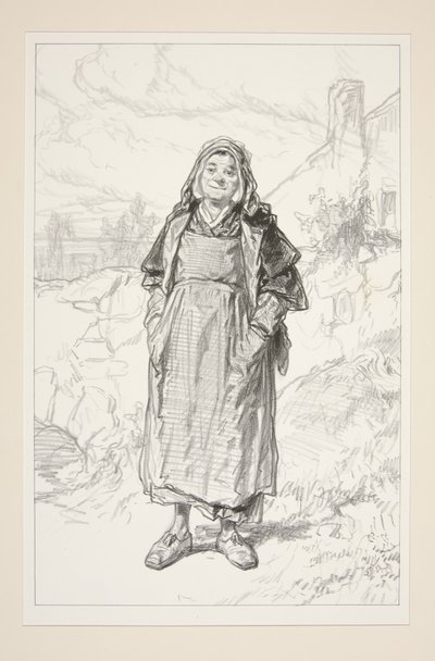 Milk Seller. Town Dress. by Paul Gavarni