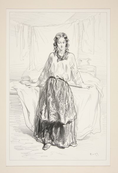 The Laundress by Paul Gavarni