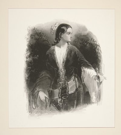 The Albanian Woman by Paul Gavarni