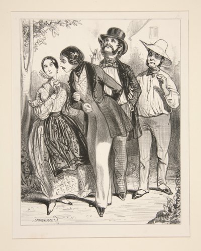 The Friend of the Lover by Paul Gavarni