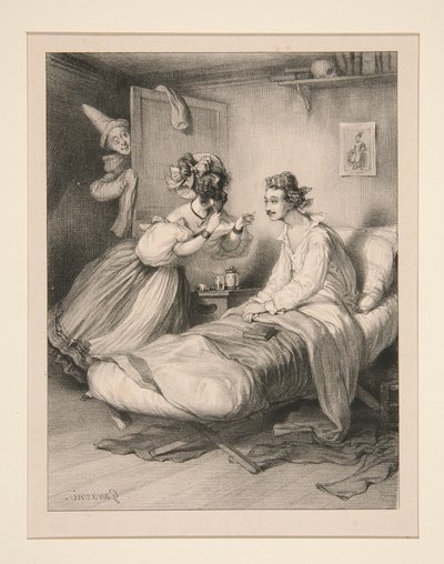 The Intrigue at Home by Paul Gavarni
