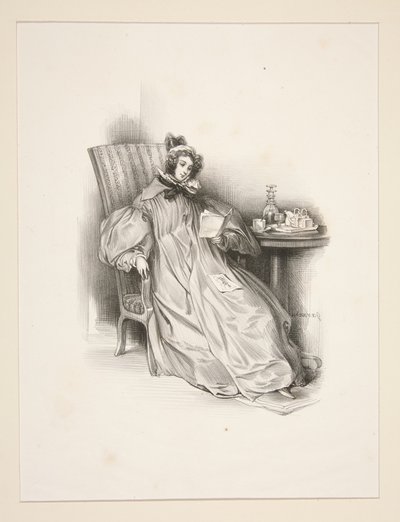The Dressing Gown by Paul Gavarni