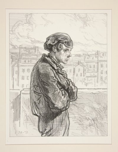 The Handkerchief Hunt. by Paul Gavarni