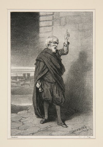 The Bell Ringer of the Departed by Paul Gavarni