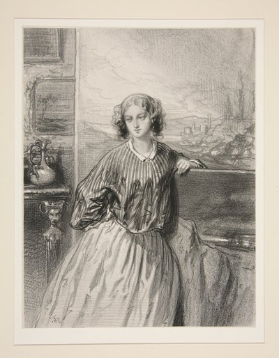 The Women Artists / Madame E. de B... by Paul Gavarni