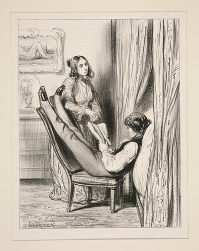 Novels Give the Devil to Women and Women to the Devil... by Paul Gavarni