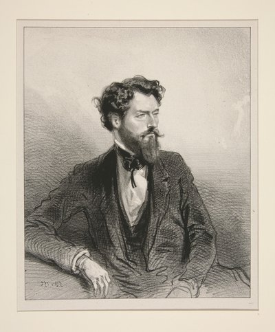 Louis Enault by Paul Gavarni