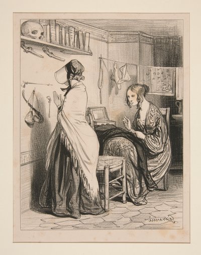 My dear, how can you put up with a man... by Paul Gavarni
