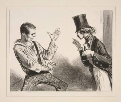 But Allow Me, My Dear Sir! I Have Already Had the Honor to Point Out That... by Paul Gavarni