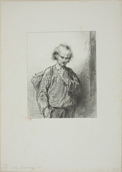 Masks and Faces: Brandy - A Man Plus Brandy Makes a Savage, and Brandy Plus Savages Makes Cattle by Paul Gavarni