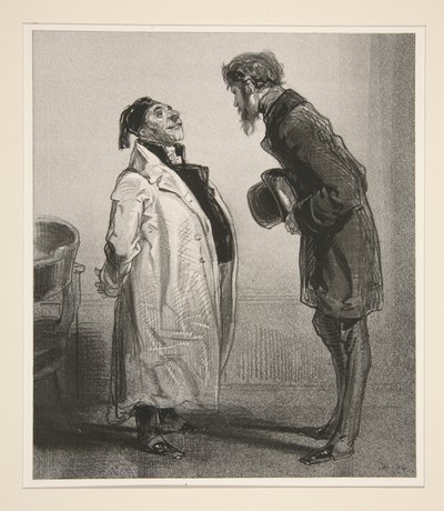 Sir...I come on behalf of a friend who...who is...imprisoned in Clichy... by Paul Gavarni
