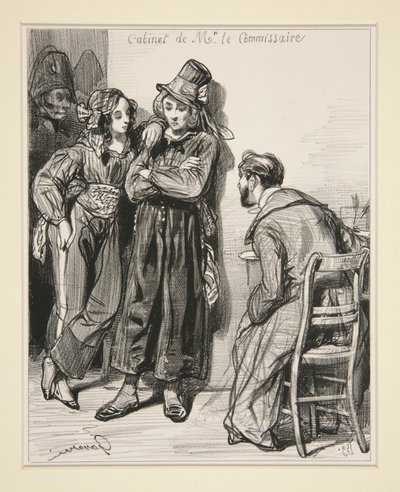 No. 2 - Did you not know that this dance was forbidden by authority?... by Paul Gavarni
