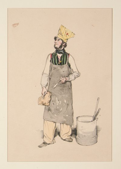 PAINTER WORKER. Limner by Paul Gavarni