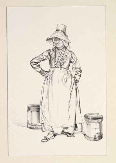 Water Carrier (Auvergnate Water Woman) by Paul Gavarni