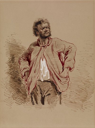 Peasant by Paul Gavarni