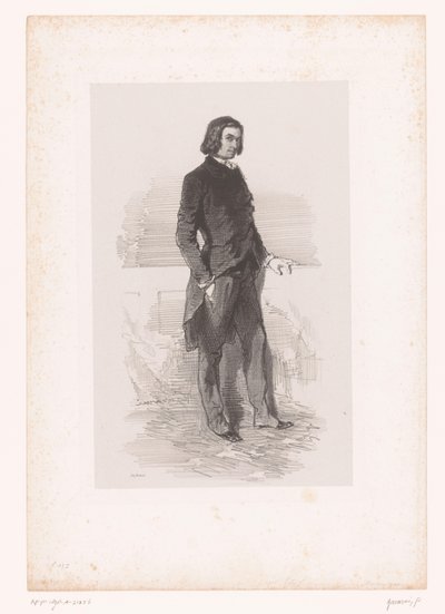 Portrait of Étienne Mélingue by Paul Gavarni
