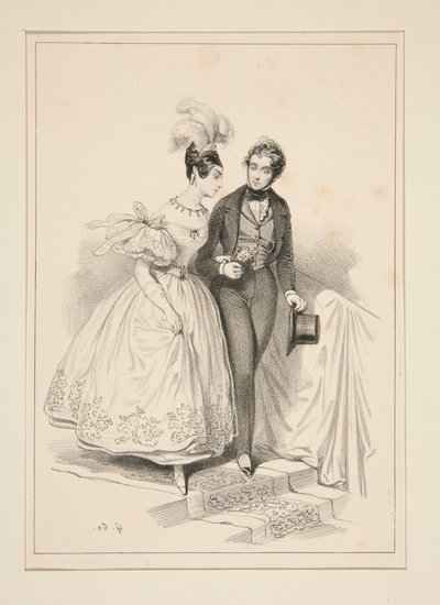 Souvenir of the Opera Ball, for the Benefit of Lyon Workers, May 6, 1837 by Paul Gavarni