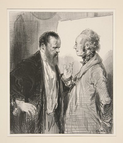 Here, Father Plesenthe, if I have a reproach to make... by Paul Gavarni