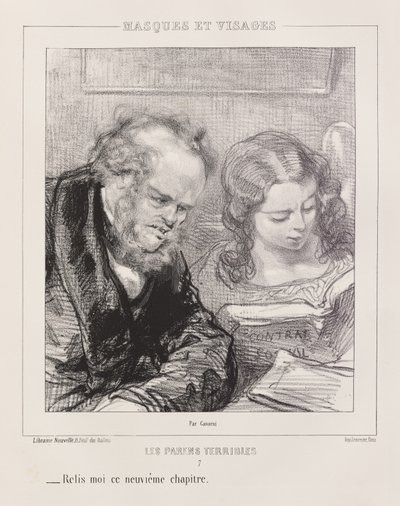 The Terrible Parents, Piano by Paul Gavarni