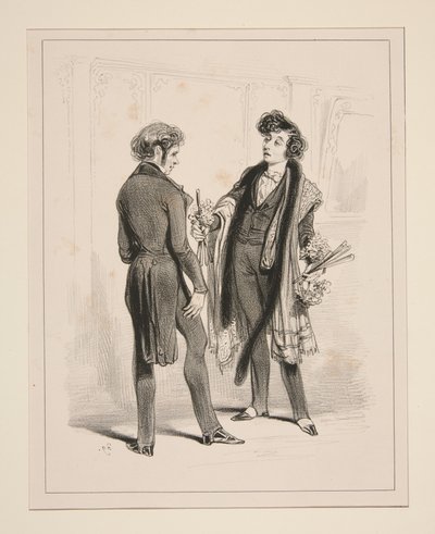 Theatre Du Vaudeville. The Breastplate... by Paul Gavarni