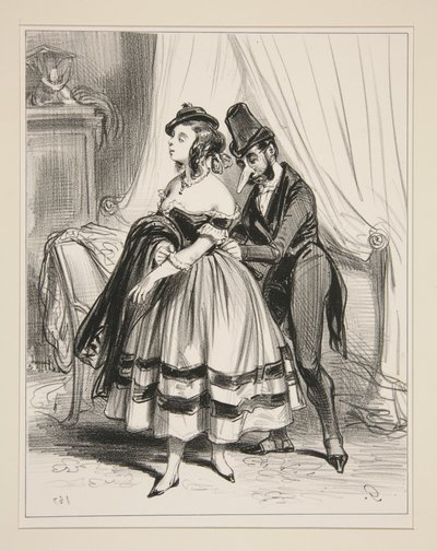 Every Day at the Ball!... by Paul Gavarni