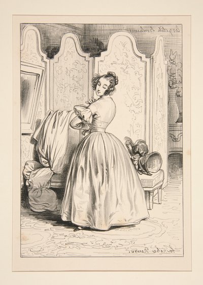 A Silk Dress by Paul Gavarni