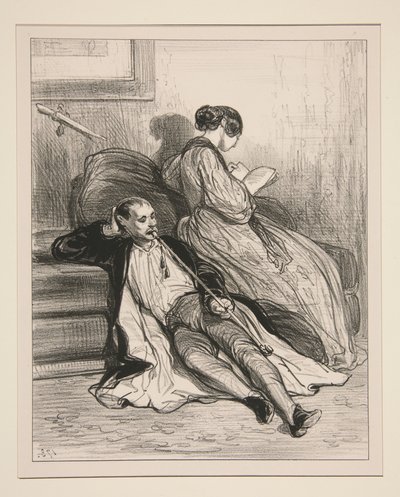A New Novel, a Young Love... by Paul Gavarni