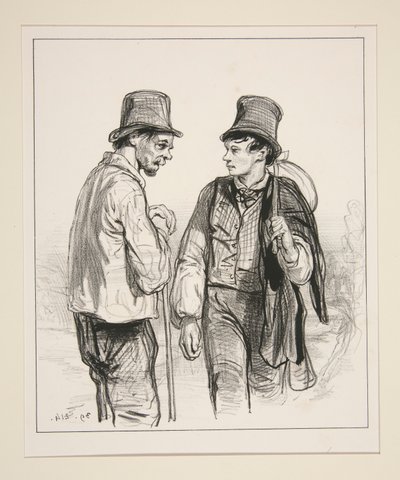 Go to Paris, Jean, go earn your living, boy by Paul Gavarni
