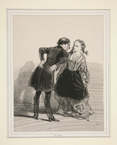 You See, Miss, There Are Remarks Being Made About You... by Paul Gavarni