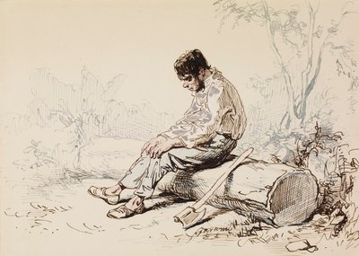 Woodcutter by Paul Gavarni