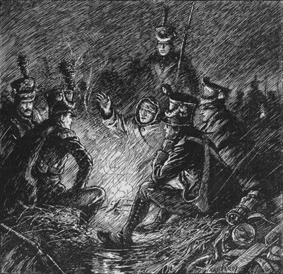 Both French and Allies Bivouacked in Mud and Water, 1902 by Paul Hardy