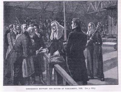 Conference between the Houses of Parliament AD 1835 by Paul Hardy