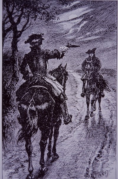 Dick Turpin meeting fellow highwayman Tom King by Paul Hardy